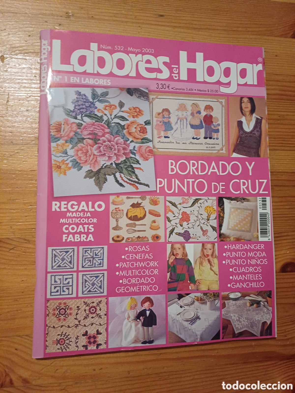 Coleccionismo de Revistas y Peri&oacute;dicos: Revista Labores del Hogar bordado punto cruz hardanger cuadros manteles ganchillo crochet bordado