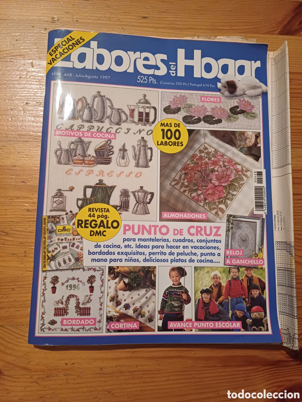 Coleccionismo de Revistas y Peri&oacute;dicos: Revista Labores del Hogar punto cruz bordado cocina punto escolar reloj ganchillo crochet flores