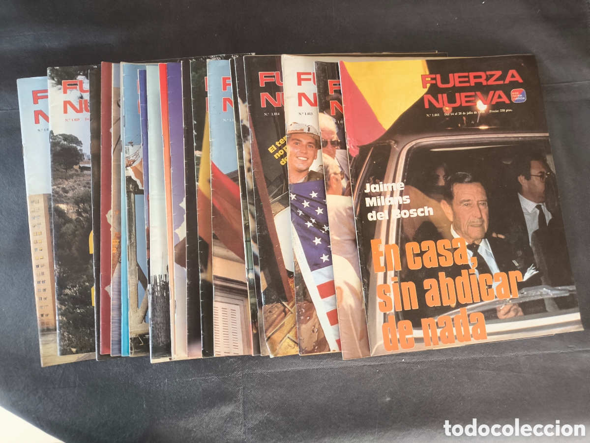 Coleccionismo de Revistas y Peri&oacute;dicos: Lote 20 Revistas FUERZA NUEVA (N&uacute;meros 1011 al 1030) - A&ntilde;o 1990 - Historia Transici&oacute;n