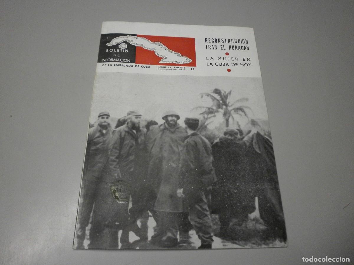 Coleccionismo de Revistas y Peri&oacute;dicos: boletin de informacion de la embajada de cuba madrid diciembre de 1963
