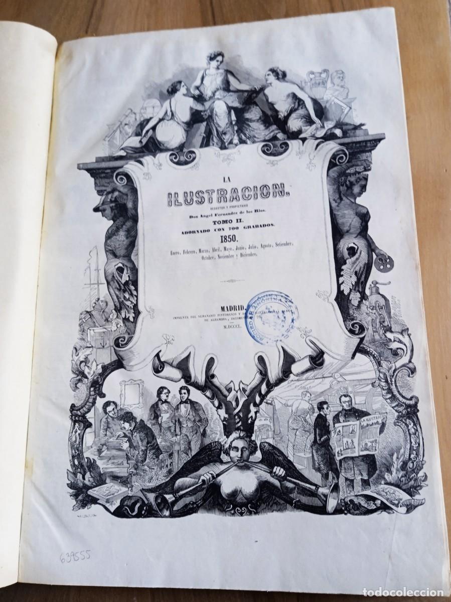 Coleccionismo de Revistas y Peri&oacute;dicos: LA ILUSTRACION PERIODICO UNIVERSAL - A&Ntilde;O 1850 - TOMO II. BELLOS GRABADOS. A&Ntilde;O COMPLETO.