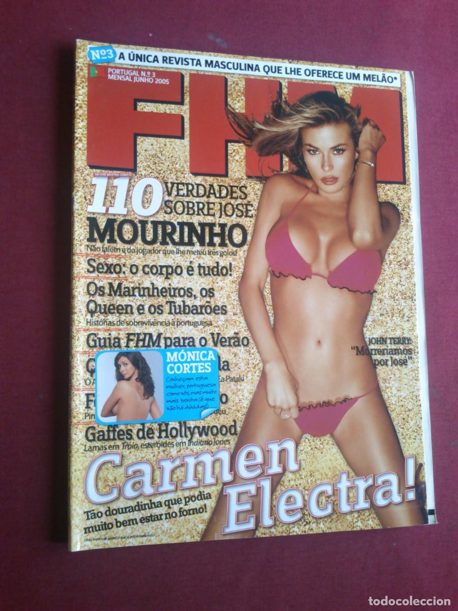 Coleccionismo de Revistas y Peri&oacute;dicos: 2005 FHM Portugal Issue Magazine # 3 Carmen Electra On Cover