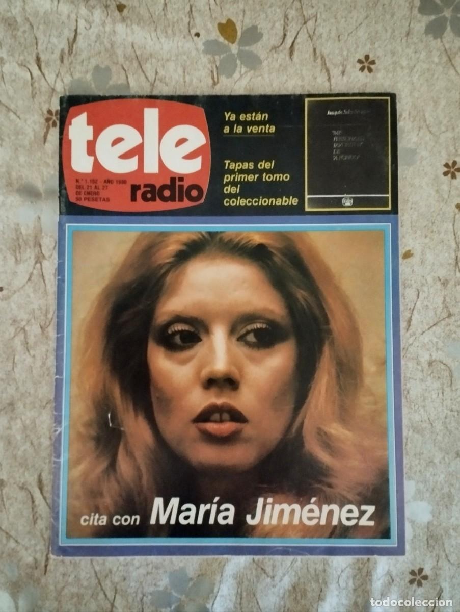 Coleccionismo de Revistas y Peri&oacute;dicos: TELERADIO 1980 / MARIA JIMENEZ, JSS FRANCO, JESUS FRANCO, PROGRAMACION TV COMPLETA