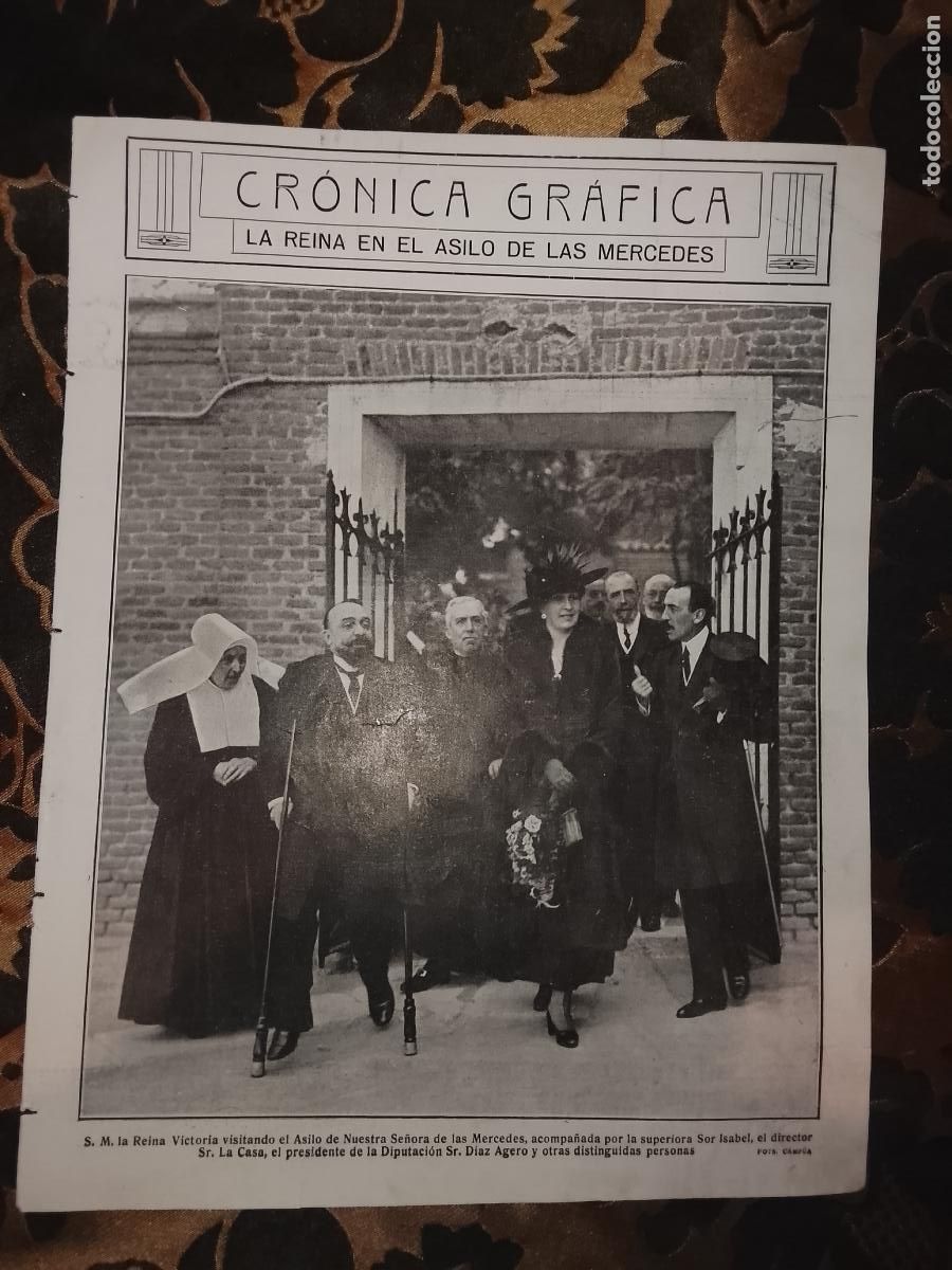 Coleccionismo de revistas y peri&oacute;dicos: a&ntilde;o 1919 - LA REINA VICTORIA VISITA ASILO DE NUESTRA SE&Ntilde;ORA DE LAS MERCEDES CON SOR ISABEL