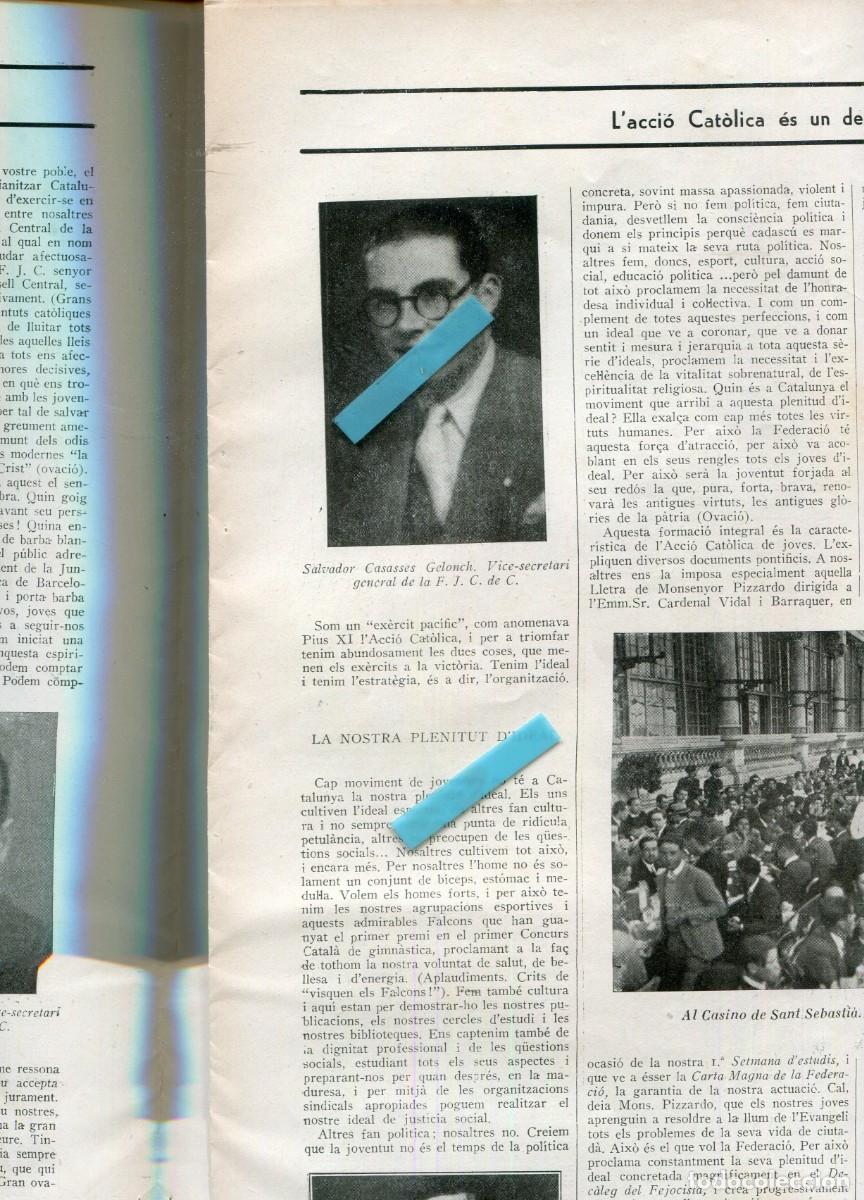 Coleccionismo de revistas y peri&oacute;dicos: DIARI ANY 1934 SALVADOR CASASSES GELONCH FRANCESC MONTFORT BALAGUER ROF BOADA LLONGUERES GALI
