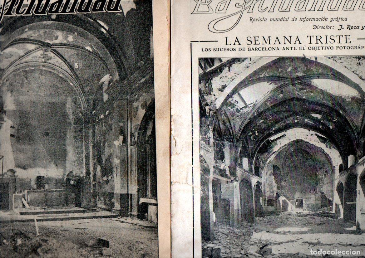 Coleccionismo de Revistas y Peri&oacute;dicos: LA ACTUALIDAD - 5 Y 10 AGOSTO 1909 - LA SEMANA TR&Aacute;GICA - LA ROSA DE FUEGO