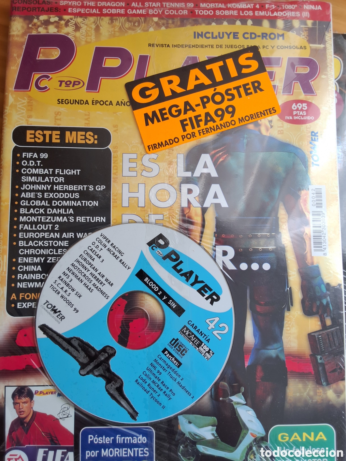 Coleccionismo de revistas y peri&oacute;dicos: Pc top player revista video juegos n&uacute;mero 42 precintada incluye cd y poster