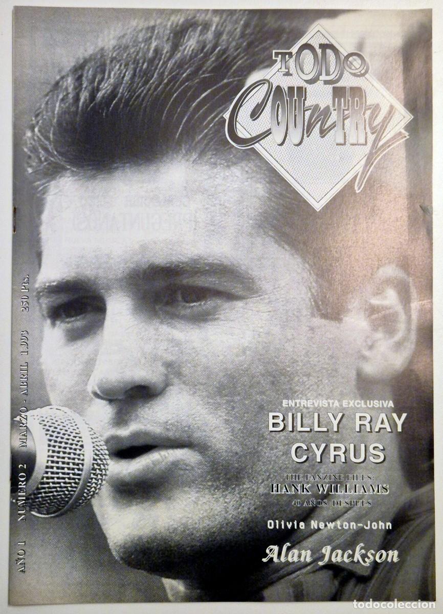 Collezionismo di Riviste e Giornali: Fanzine Todo Country a&ntilde;o 1 n&ordm; 2 (marzo-abril 1993) Billy Ray Cyrus, Hank Williams, Alan Jackson...