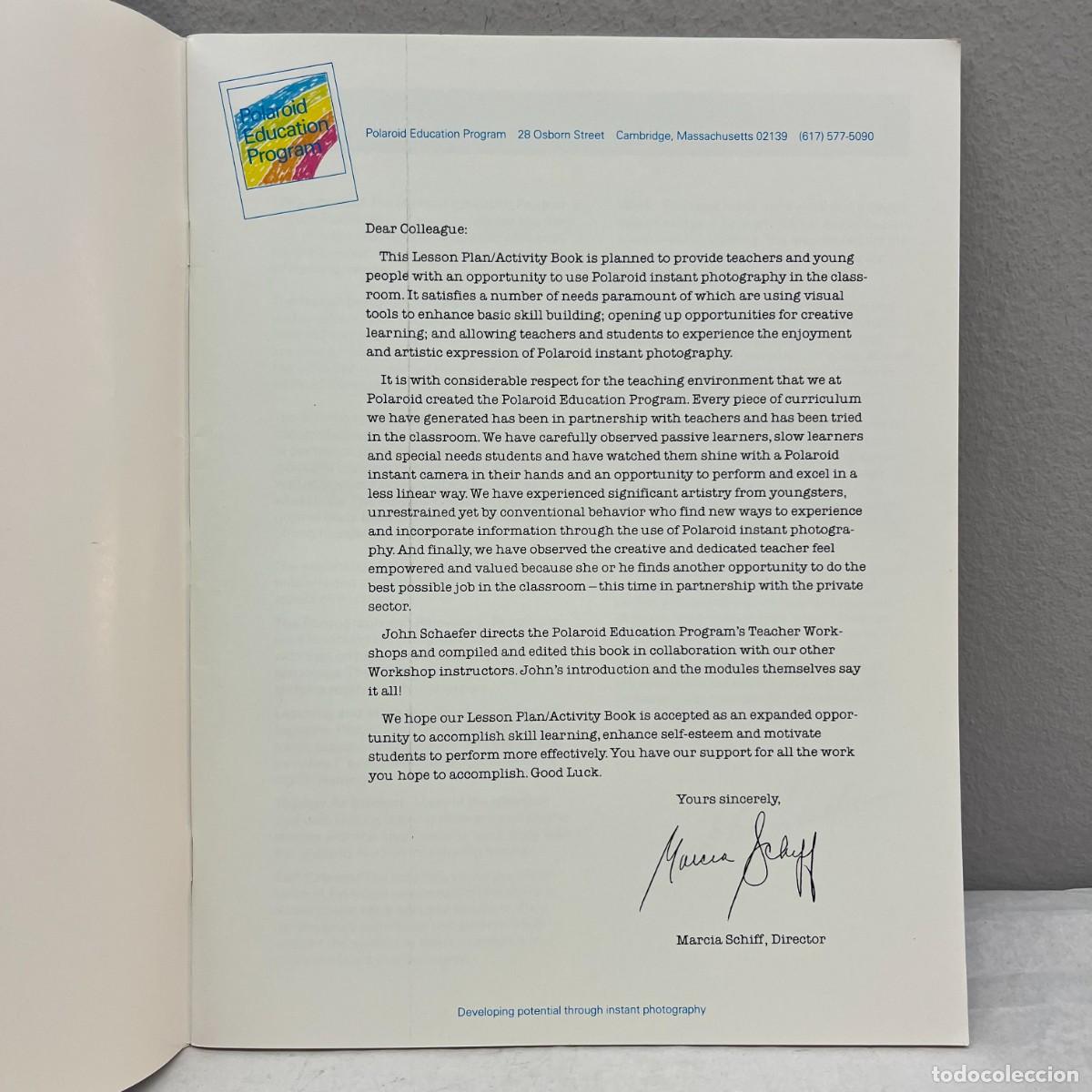 Coleccionismo de revistas y peri&oacute;dicos: POLAROID EDUCATION PROGRAM - LESSON PLAN/ACTIVITY BOOK - JOHN SCHAEFER / 2007 - Foto 4
