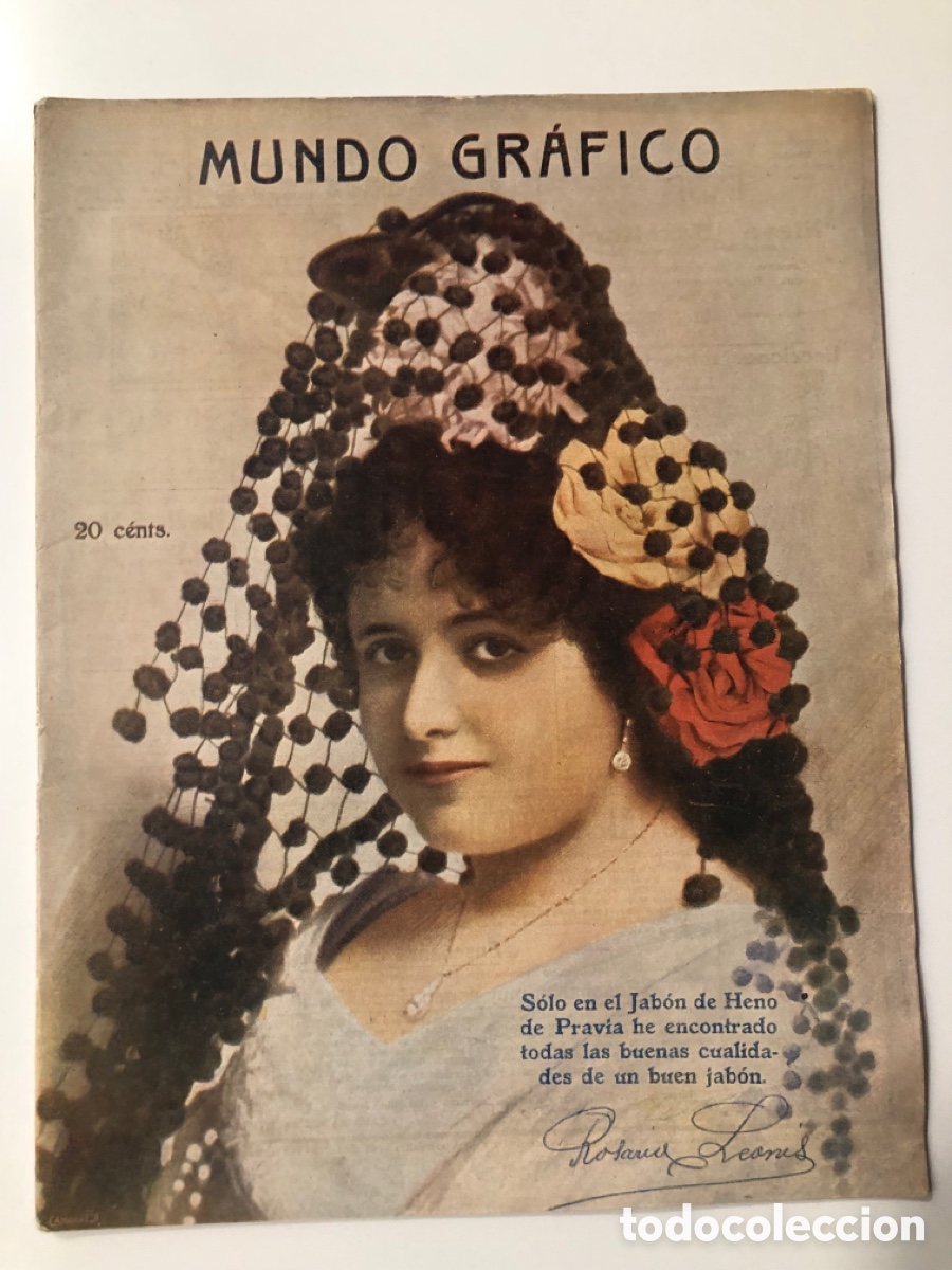 Coleccionismo de Revistas y Peri&oacute;dicos: Revista mundo gr&aacute;fico 1916 tiple zarzuela charito leonis el rey en las calatravas escenas sevillanas