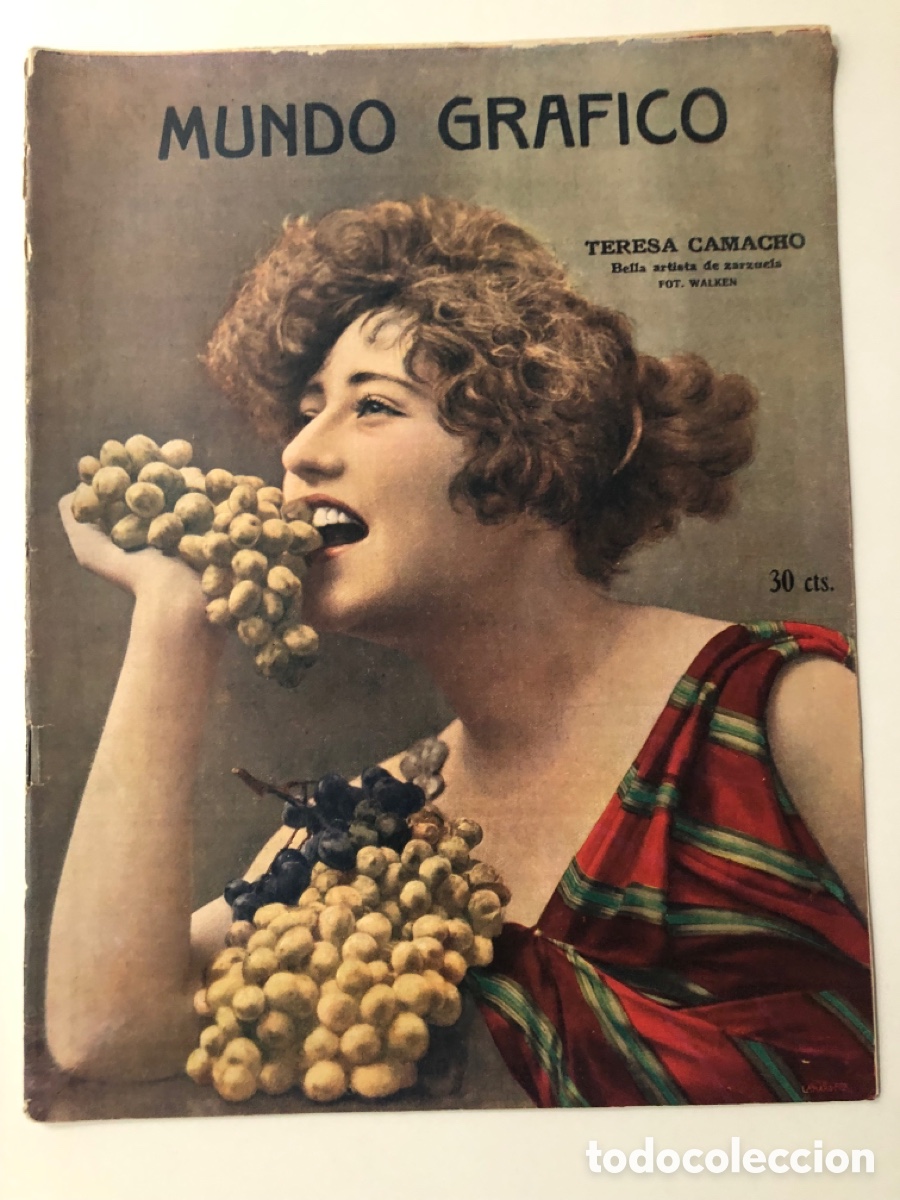 Coleccionismo de Revistas y Peri&oacute;dicos: Revista mundo gr&aacute;fico 1918 tiple zarzuela teresa Camacho teatro price infanta Isabel lopez pinillos