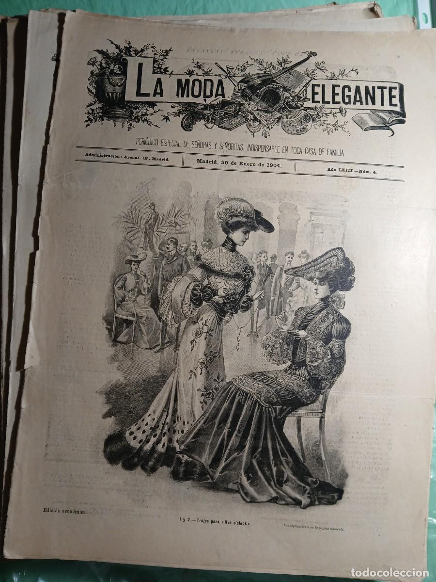 Coleccionismo de revistas y peri&oacute;dicos: La Moda Elegante (revista) 25 n&uacute;meros entre 1899 y 1904