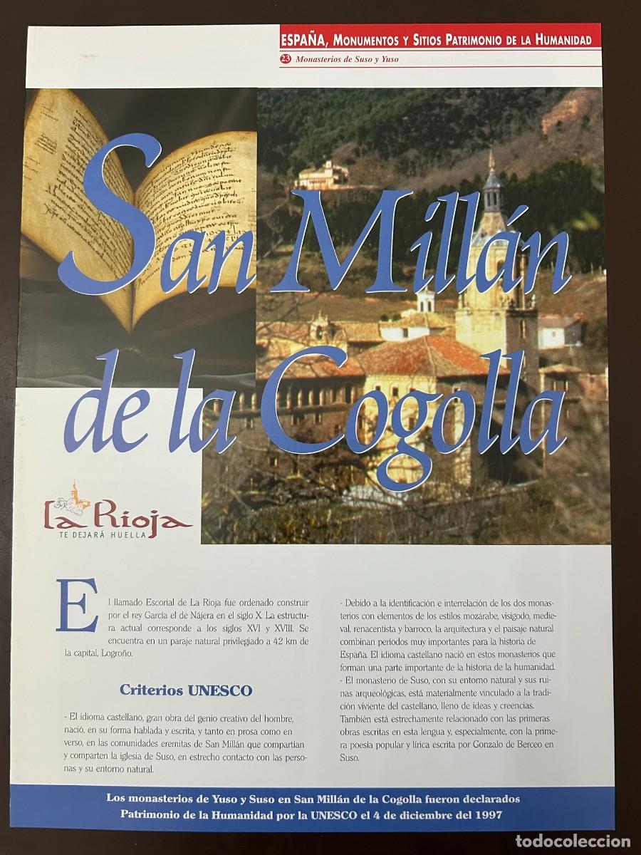 Collection Magazines and Newspapers: SAN MILL&Aacute;N DE LA COGOLLA #23 PATRIMONIO DE LA HUMANIDAD - SUPLEMENTO COLECCIONABLE DE EDITUR 2002