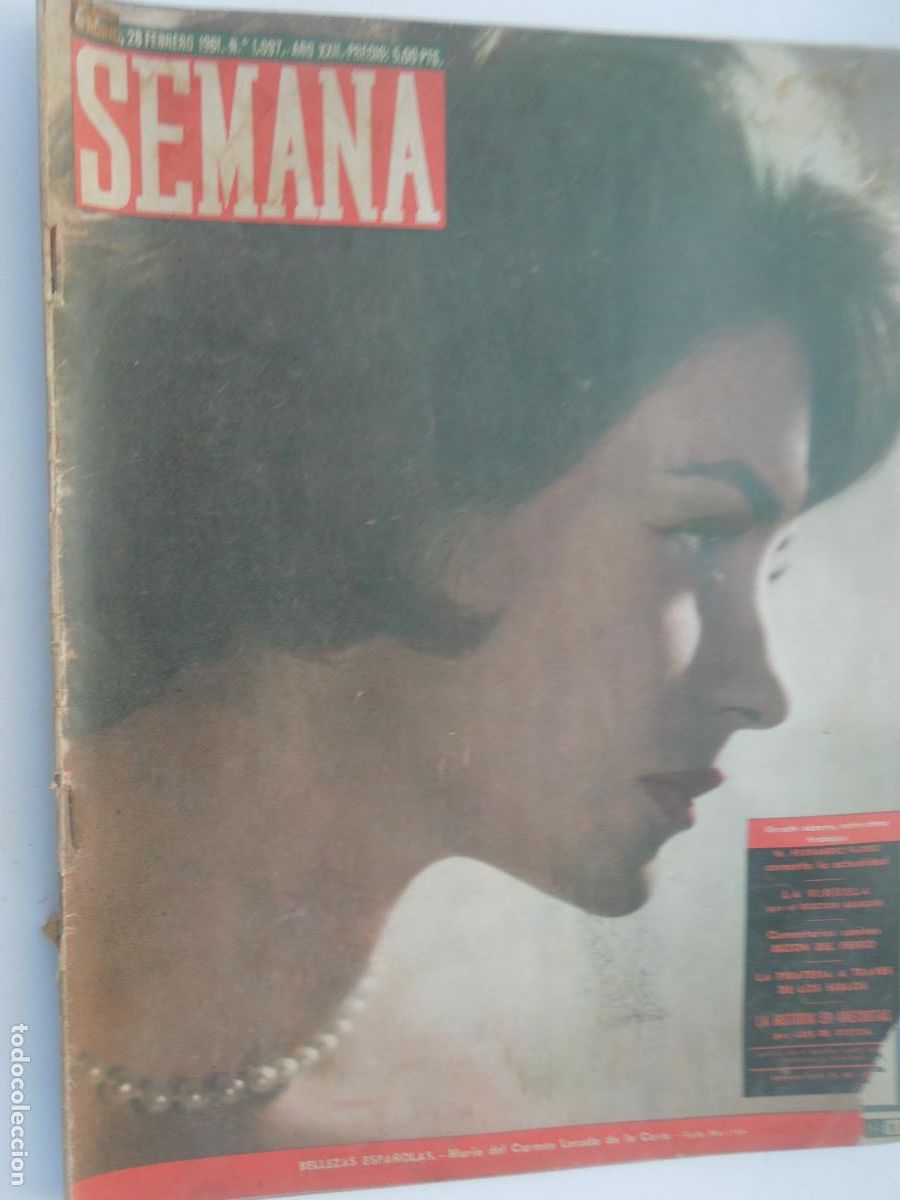 Coleccionismo de Revistas y Peri&oacute;dicos: SEMANA REVISTA N&ordm; 1097-02-1961- MARIA DEL CARMEN LOSADA DE LA COVA - LA VIRUELA - ARTICULOS DE LA EP