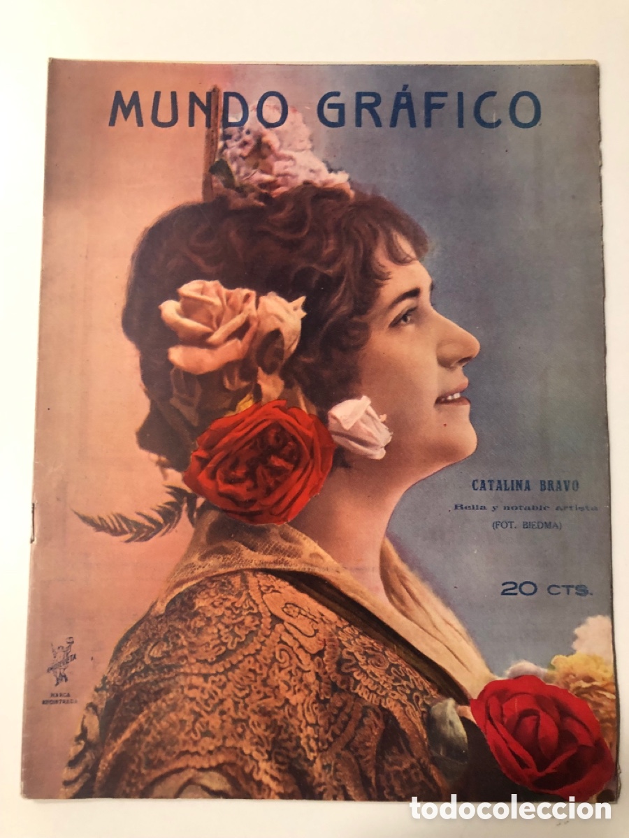 Coleccionismo de Revistas y Peri&oacute;dicos: Revista mundo gr&aacute;fico 1914 catalina bravo joselito el gallo escuadra inglesa
