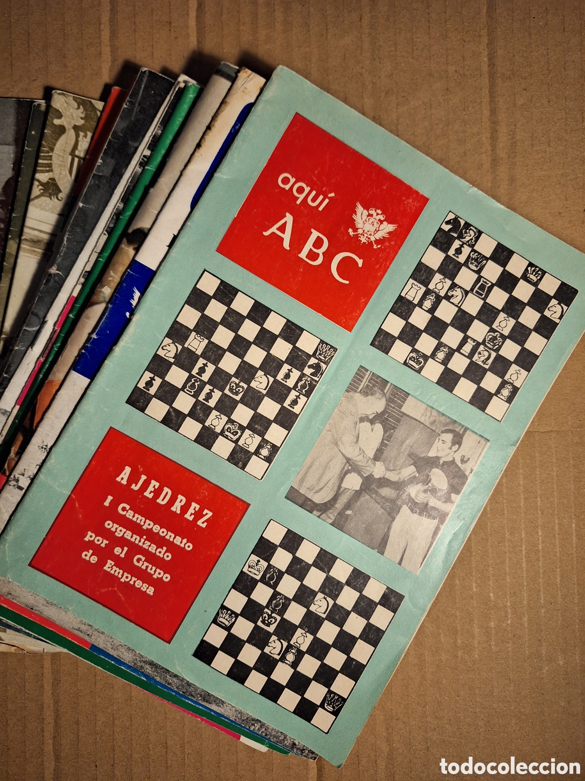 Coleccionismo de Revistas y Peri&oacute;dicos: RARISIMO LOTE DE 15 REVISTAS AQUI ABC ESCUELA DE APRENDICES DE PRENSA ESPA&Ntilde;OLA EN SEVILLA 1966-1970