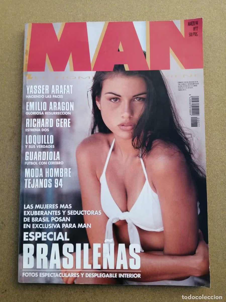Coleccionismo de Revistas y Peri&oacute;dicos: REVISTA MAN (NUMERO 77) ESPECIAL BRASILE&Ntilde;AS - RICHARD GERE - EMILIO ARAGON - YASSER ARAFAT -...