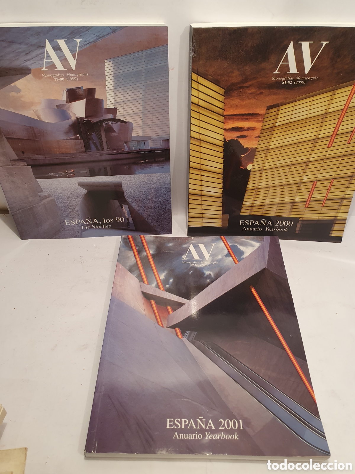 Coleccionismo de Revistas y Peri&oacute;dicos: AV MONOGRAFIAS. 3 REVISTAS ARQUITECTURA. ESPA&Ntilde;A LOS 90, 2000, 2001. ANUARIO YEARBOOK.