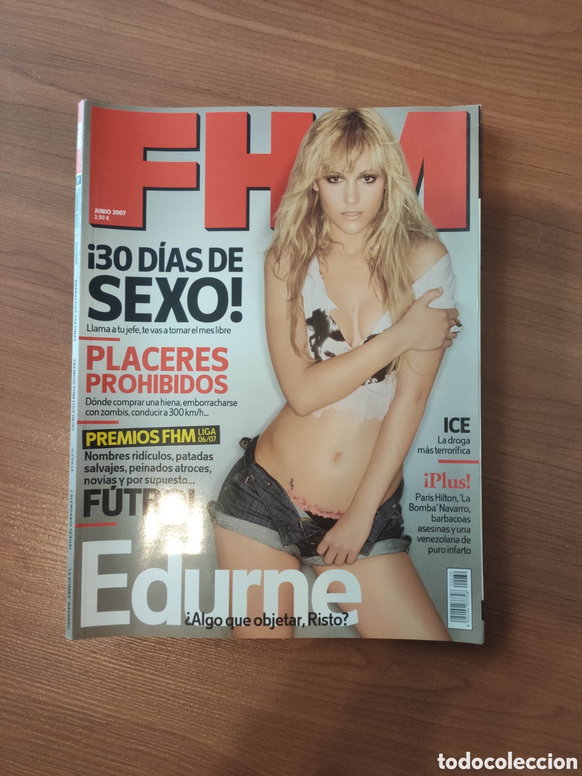 Coleccionismo de Revistas y Peri&oacute;dicos: Revista FHM Junio 2007 Edurne