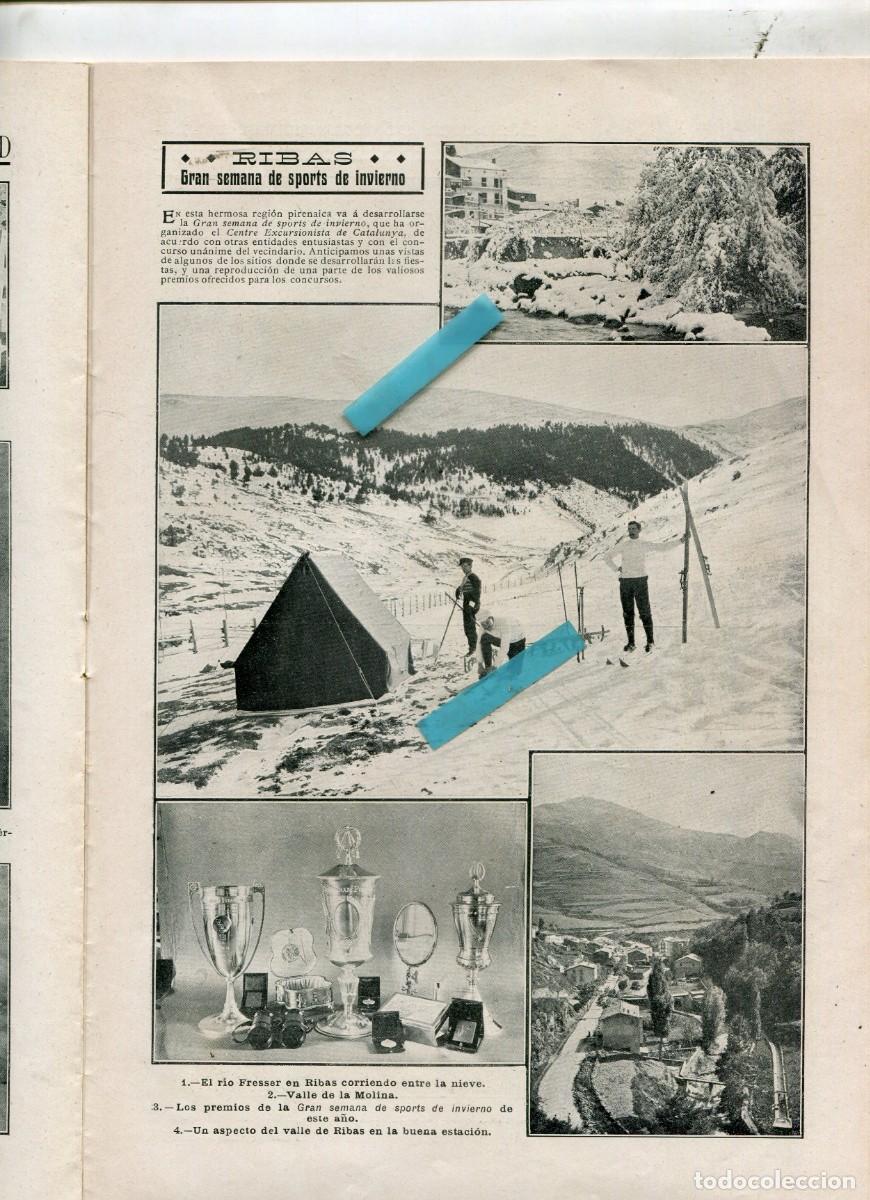 Coleccionismo de Revistas y Peri&oacute;dicos: REVISTA A&Ntilde;O 1911 ESQUI EN RIBES DE FRESER Y LA MOLINA CATALUNYA