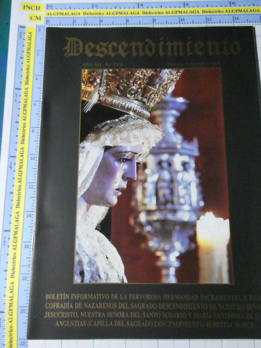 Collezionismo di Riviste e Giornali: REVISTA BOLET&Iacute;N RELIGIOSO SEMANA SANTA M&Aacute;LAGA. HERMANDAD DESCENDIMIENTO 17 1995 60GR