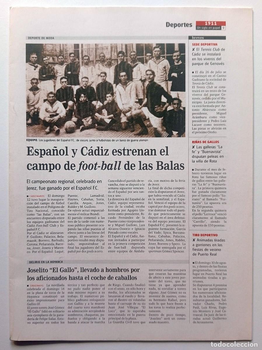 Coleccionismo de Revistas y Peri&oacute;dicos: FASC&Iacute;CULO DIARIO DE C&Aacute;DIZ (REPRODUCCION) 1911-1914 TITANIC, P&Eacute;REZ GALD&Oacute;S, PASTORA IMPERIO...