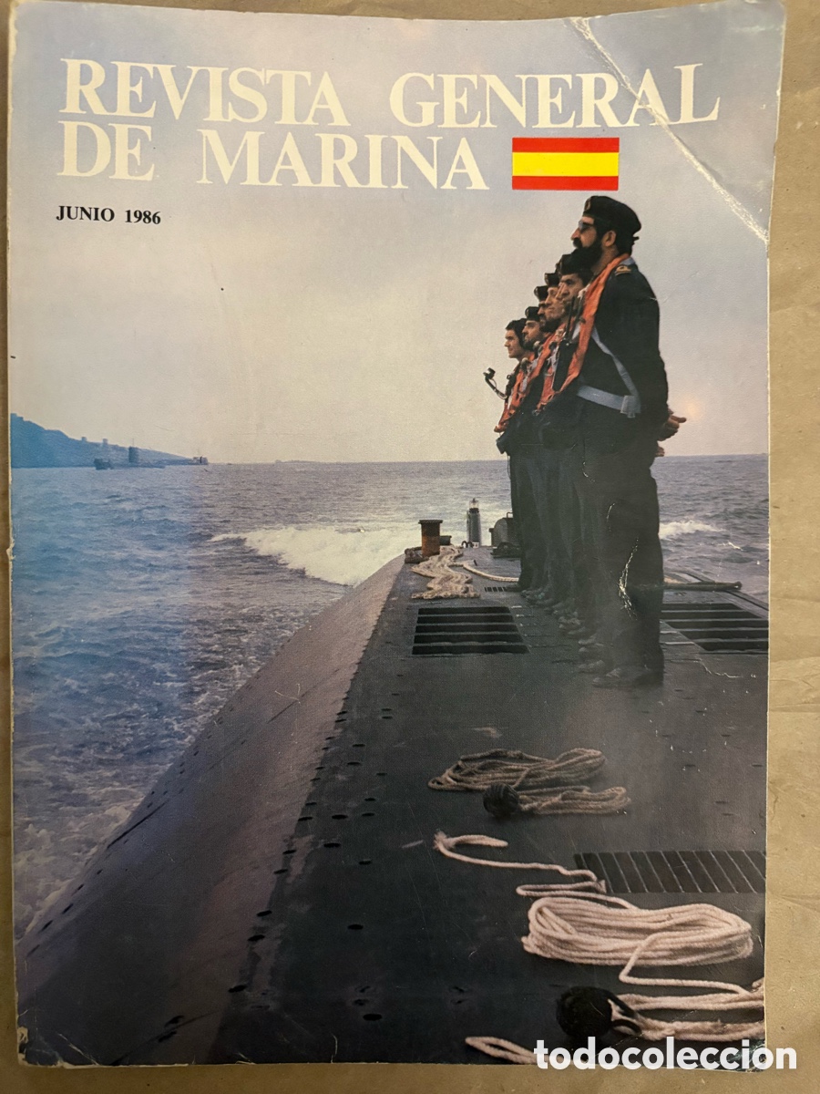 Colecionismo de Revistas e Jornais: (L576) Revista General de Marina - Tomo 210 - Junio de 1986.