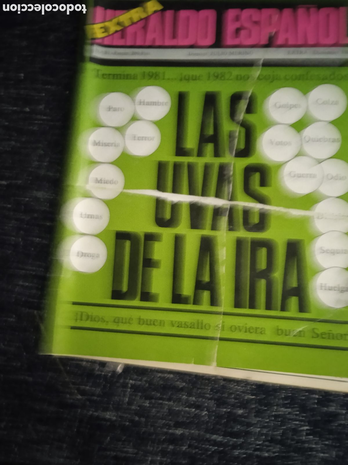 Sammeln von Zeitschriften und Zeitungen: EXTRA HERALDO ESPA&Ntilde;OL N&ordm; 81 DICIEMBRE 1981 - LAS UVAS DE LA IRA