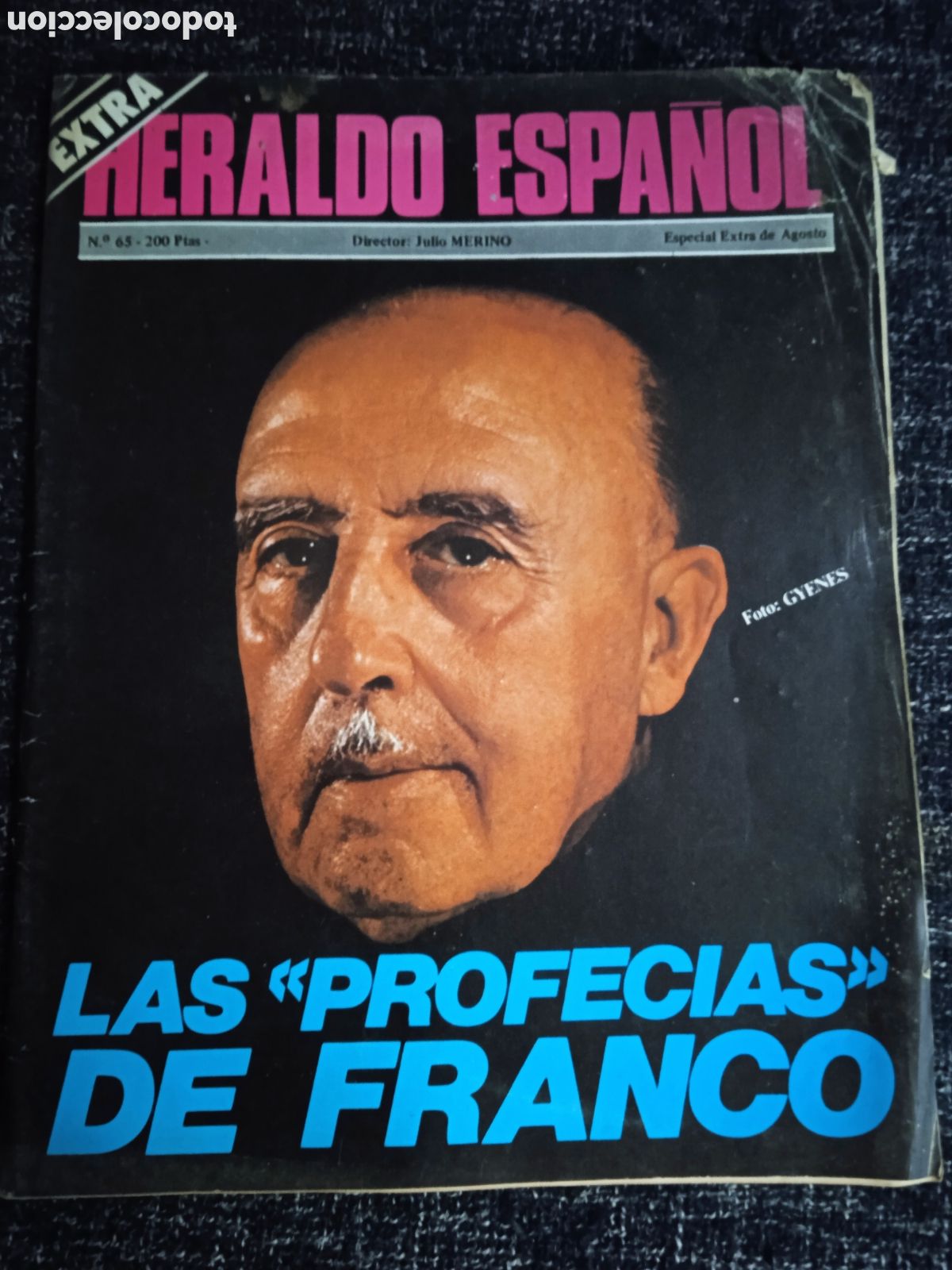 Colecionismo de Revistas e Jornais: EXTRA HERALDO ESPA&Ntilde;OL N&ordm; 65 AGOSTO 1981 - LAS PROFECIAS DE FRANCO.