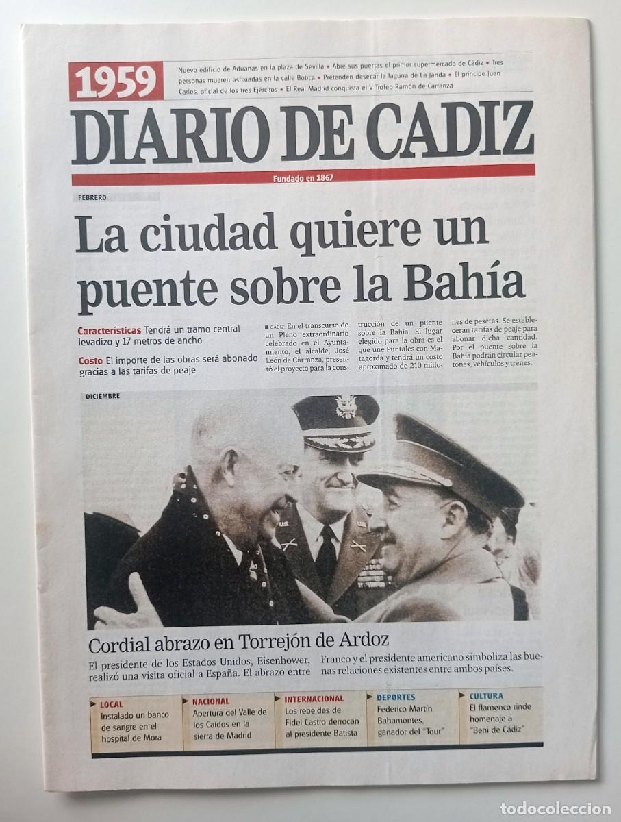 Sammeln von Zeitschriften und Zeitungen: FASC&Iacute;CULO DIARIO DE C&Aacute;DIZ (REPRODUCCION) 1959-1961 PEM&Aacute;N, LA VIUDITA NAVIERA, EL GALLO...