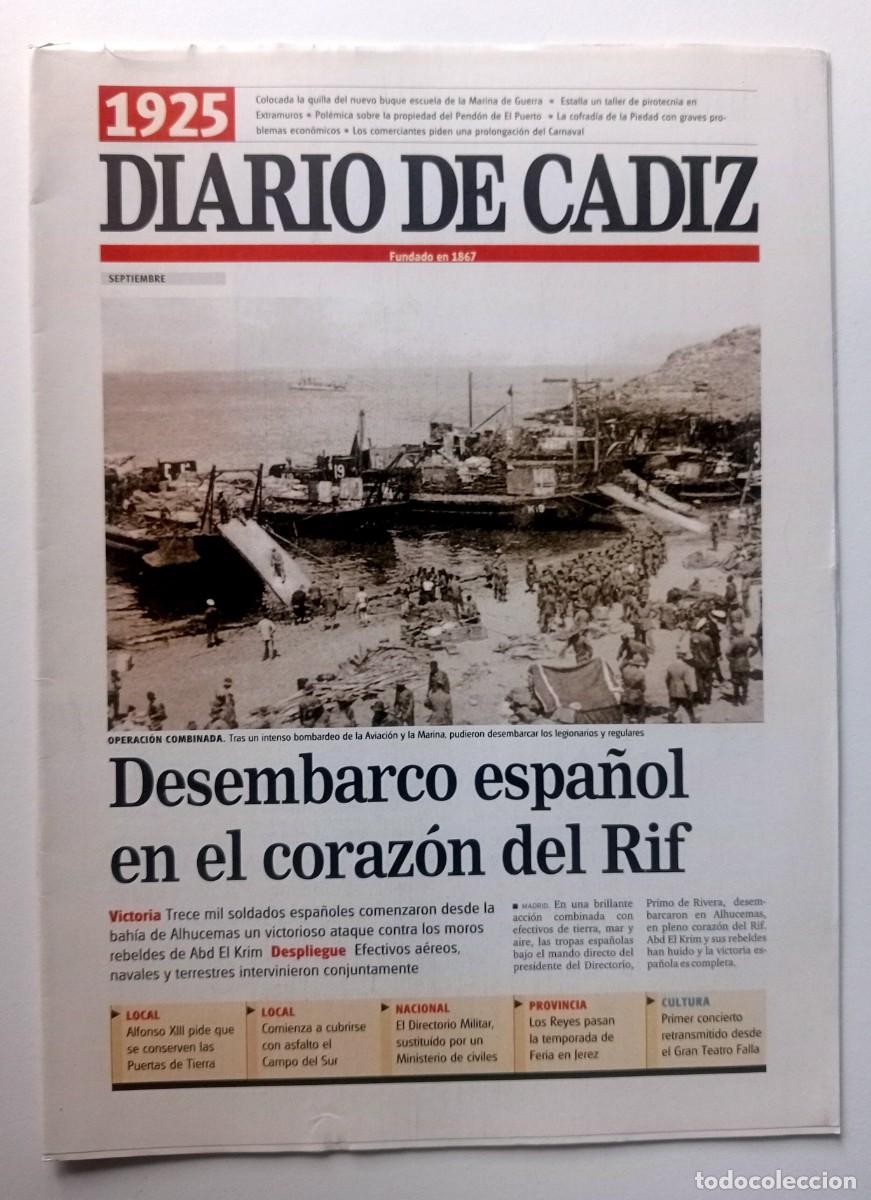 Coleccionismo de revistas y peri&oacute;dicos: FASC&Iacute;CULO DIARIO DE C&Aacute;DIZ (REPRODUCCION) 1925-1927 PRIMO DE RIVERA, MUSSOLINI, STRAUSS...