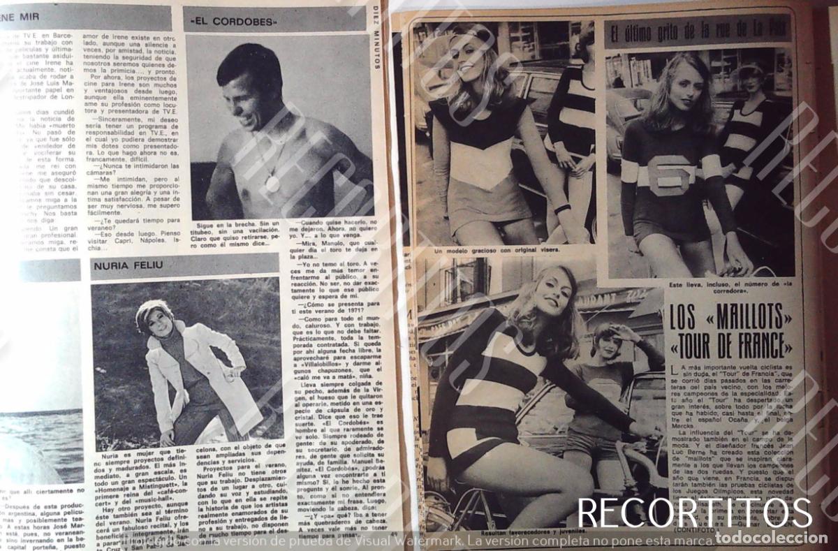 Coleccionismo de Revistas y Peri&oacute;dicos: MODA LOS MALLOTS DEL TOUR DE FRANCIA NURIA FELIU