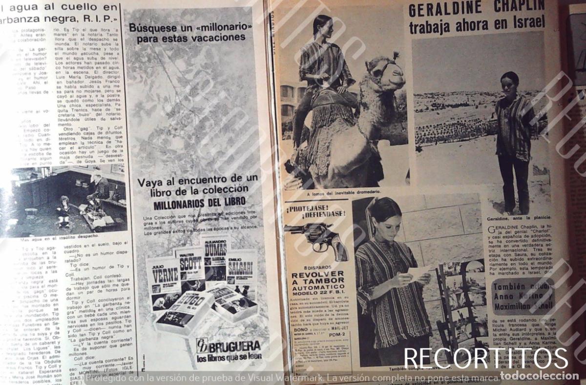 Coleccionismo de Revistas y Peri&oacute;dicos: GERALDINE CHAPLIN EN ISRAEL