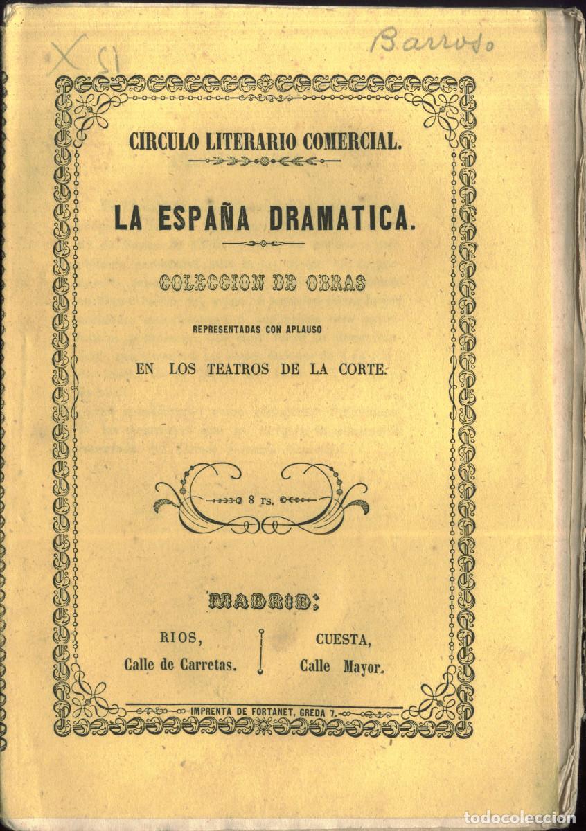 Colecionismo de Revistas e Jornais: AVECILLA, Pablo. Ardides dobles de amor_La Espa&ntilde;a Dram&aacute;tica, 1848