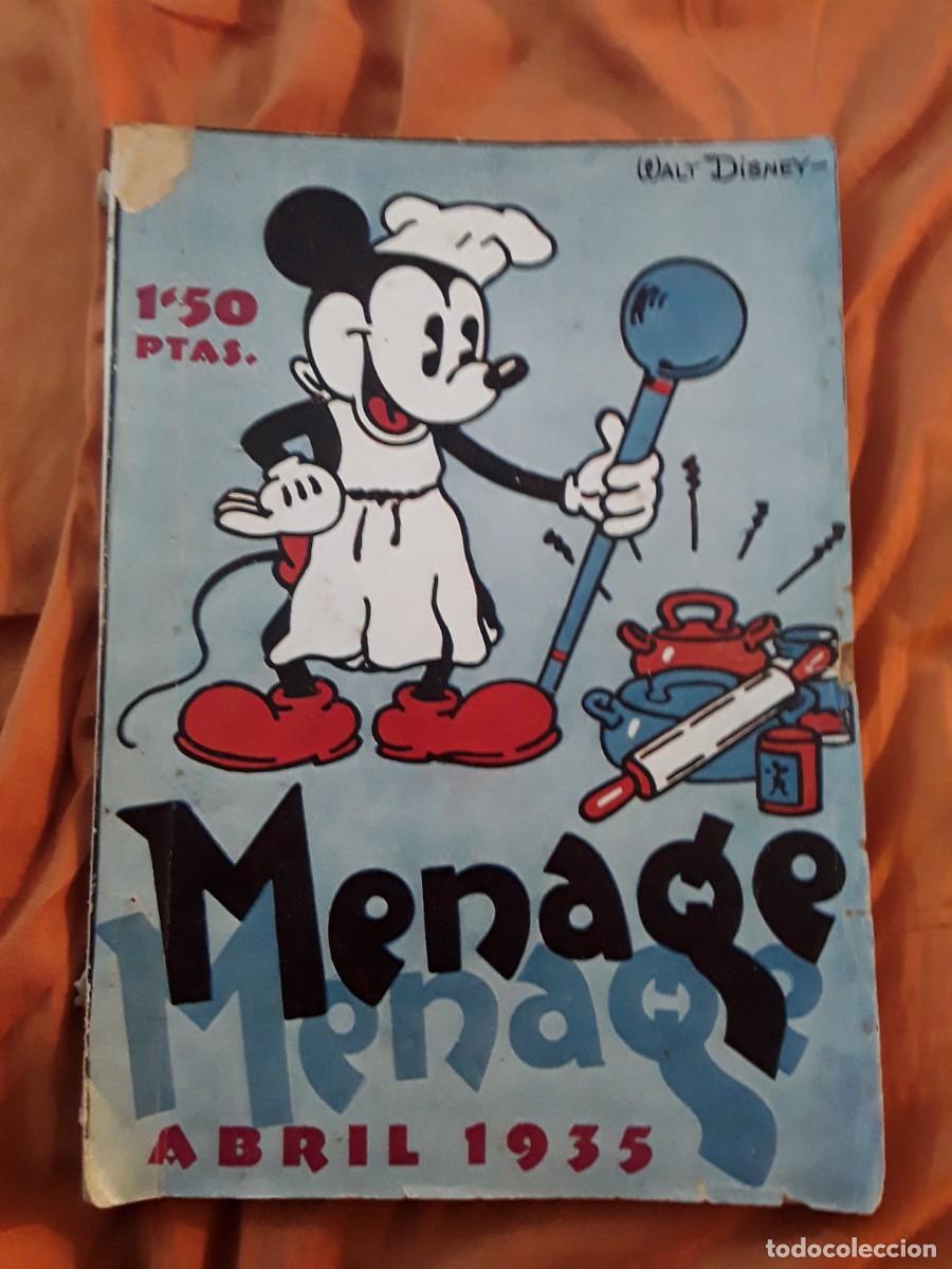 Coleccionismo de Revistas y Peri&oacute;dicos: Menage abril 1936 (Walt Disney, Mickey Mouse)