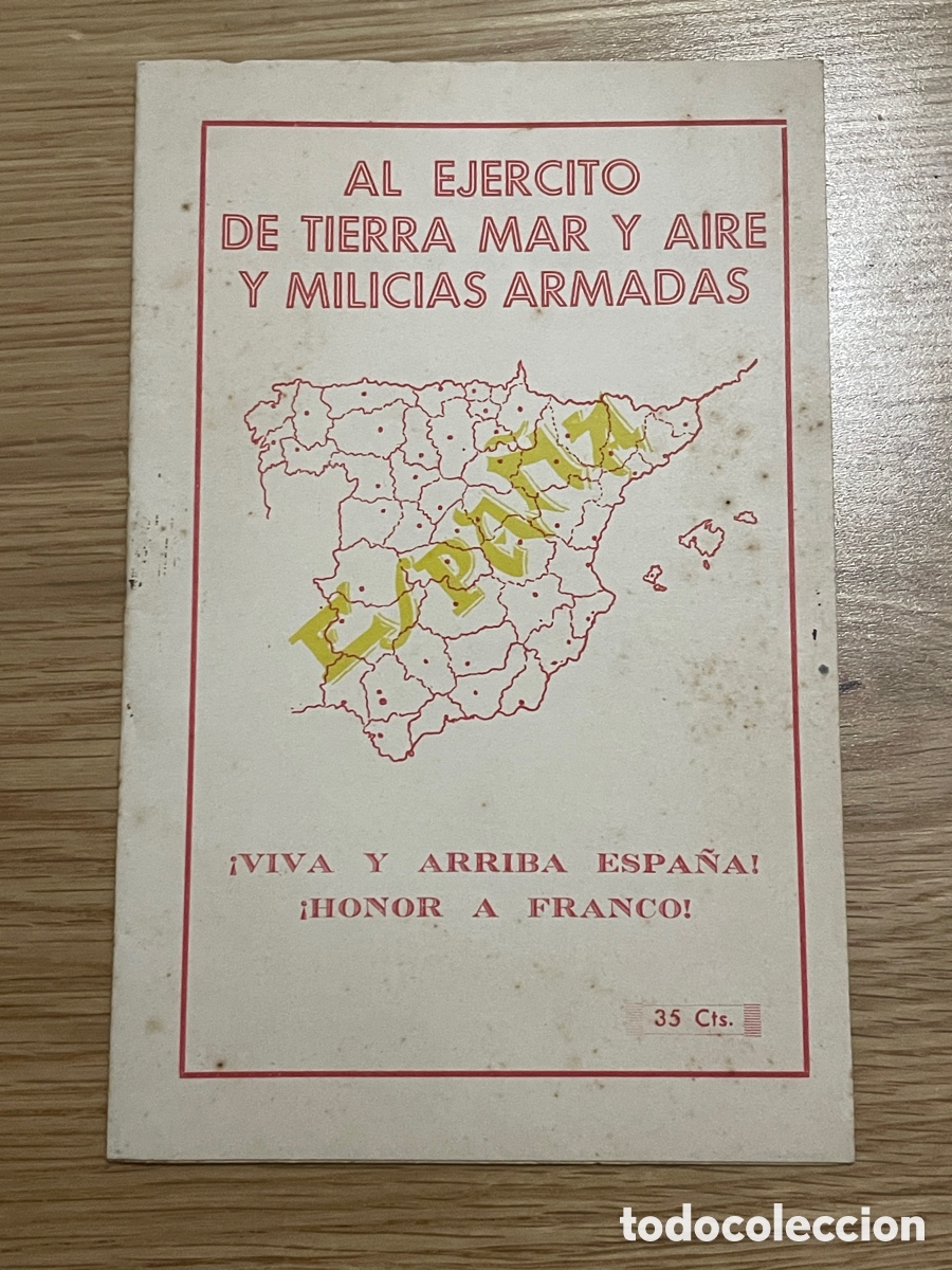 Coleccionismo de Revistas y Peri&oacute;dicos: Al ej&eacute;rcito de tierra, mar y aire y milicias armadas. A&ntilde;o 1938. Editado en Palma de Mallorca.