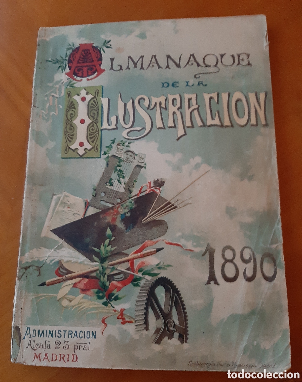 Coleccionismo de Revistas y Peri&oacute;dicos: Almanaque de la Ilustraci&oacute;n. A&ntilde;o 1890. Falta contraportada. Original y muy raro.