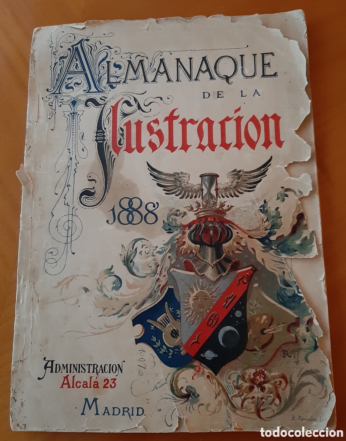 Coleccionismo de Revistas y Peri&oacute;dicos: Almanaque de la Ilustraci&oacute;n. A&ntilde;o 1888. Falta contraportada. Original y muy raro