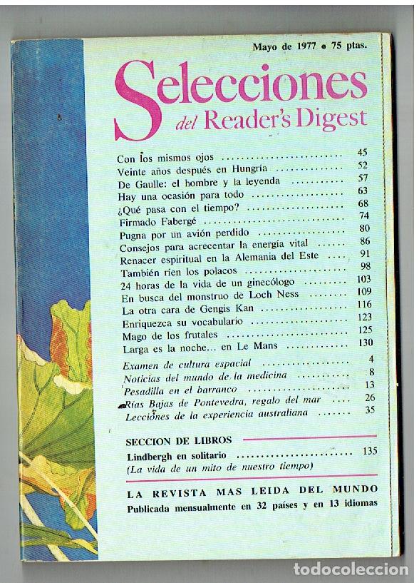 Collezionismo di Riviste e Giornali: SELECCIONES DEL READER&acute;S DIGEST. N&ordm; 438. RIAS BAJAS DE PONTEVEDRA, REGALO DEL MAR. MAYO 1977.(ST/L3)