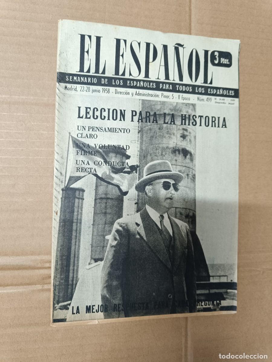 Collection Magazines and Newspapers: ANTIGUA REVISTA EL ESPA&Ntilde;OL, 1958, FRANCO -P5