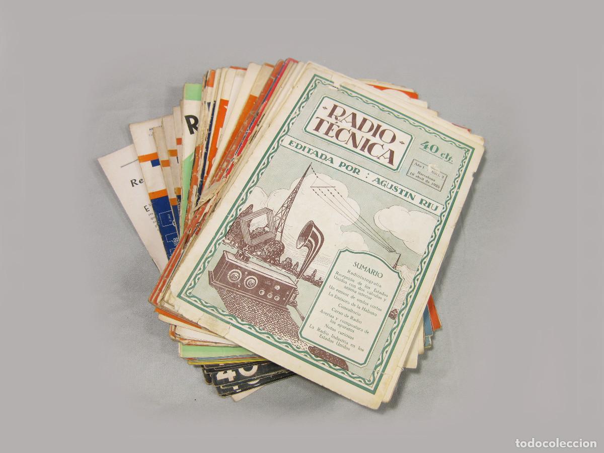Coleccionismo de Revistas y Peri&oacute;dicos: 34 N&Uacute;MEROS DE LA REVISTA RADIO T&Eacute;CNICA. 1925-1934.