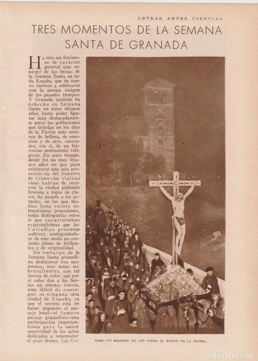 Coleccionismo de Revistas y Peri&oacute;dicos: Tres momentos de la Semana Santa de Granada / C.G. Ortiz de Villajos - 1930