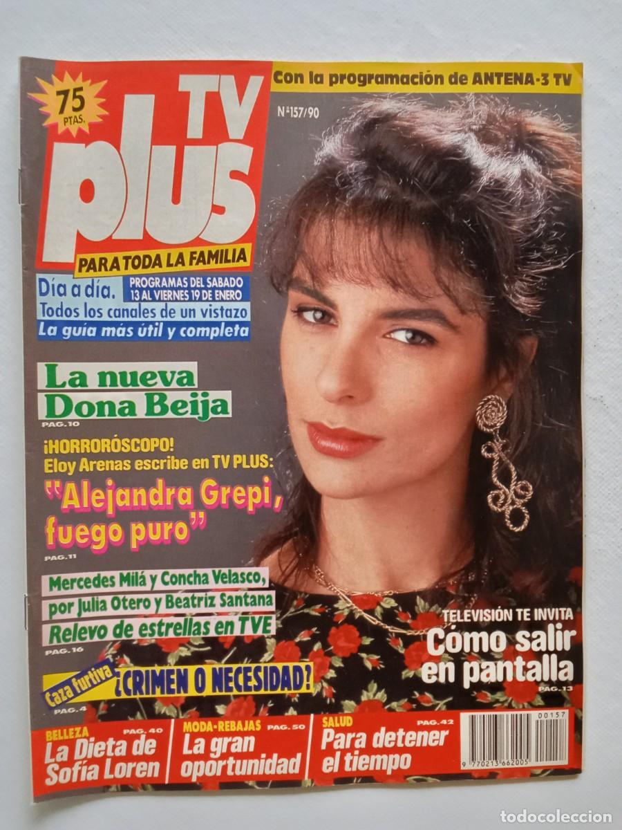 Coleccionismo de revistas y peri&oacute;dicos: Revista TV PLUS N&ordm; 157 1990 HEATHER LOCKLEAR Sean Connery CONCHA VELASCO Eloy Arenas