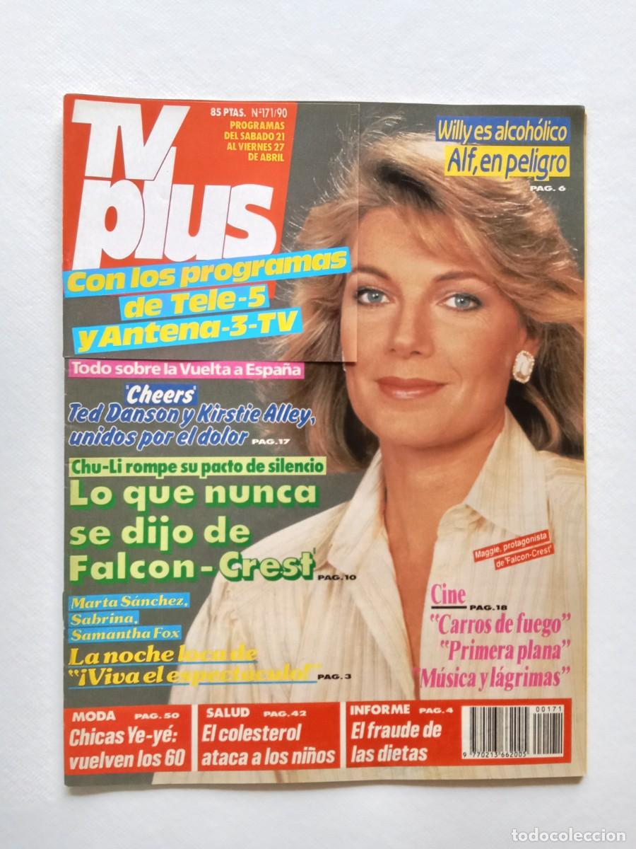 Collezionismo di Riviste e Giornali: Revista TV PLUS N&ordm; 171 1990 FALCON CREST Jane Fonda MARIA TERESA CAMPOS Joaqu&iacute;n Arozamena