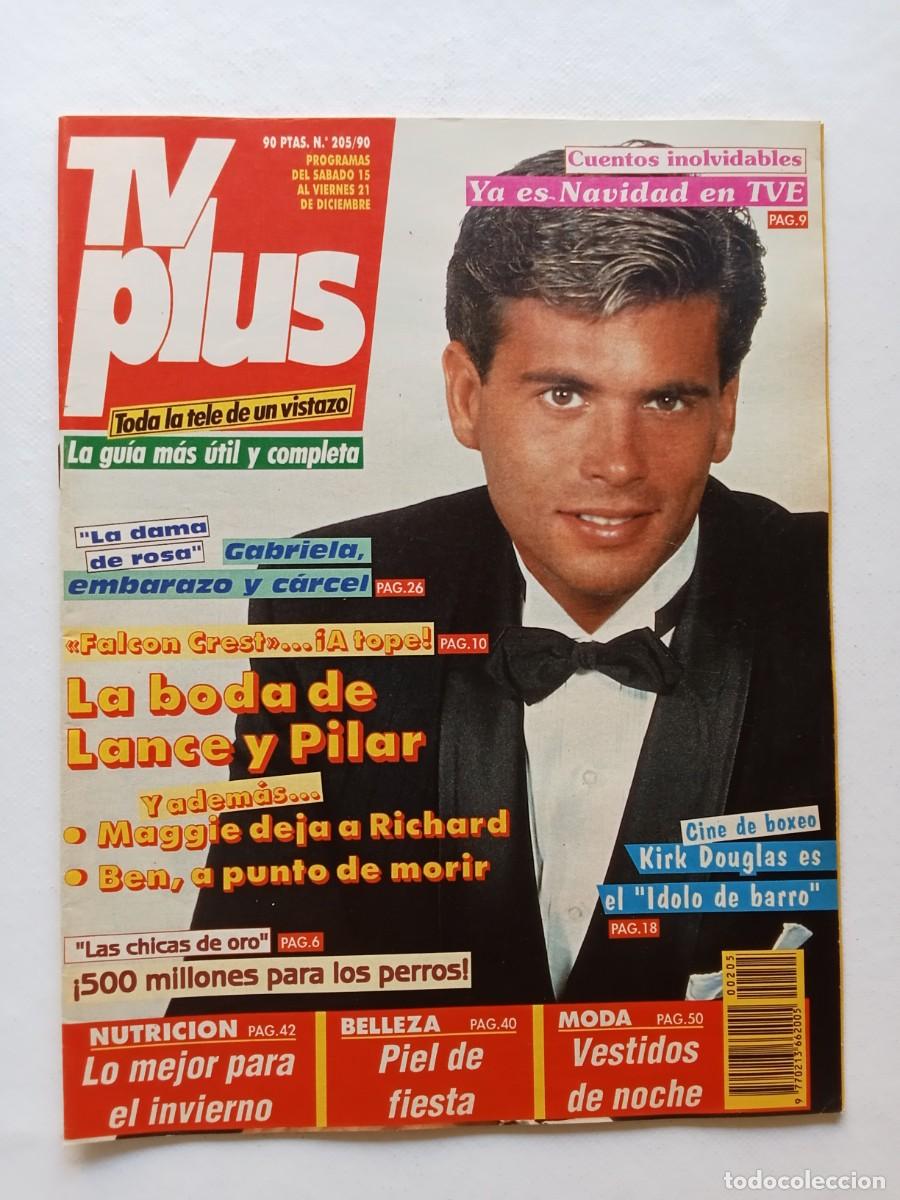 Collezionismo di Riviste e Giornali: Revista TV PLUS N&ordm; 205 1990 LORENZO LAMAS Cher MILLI VANILLI Lola Flores FALCON CREST