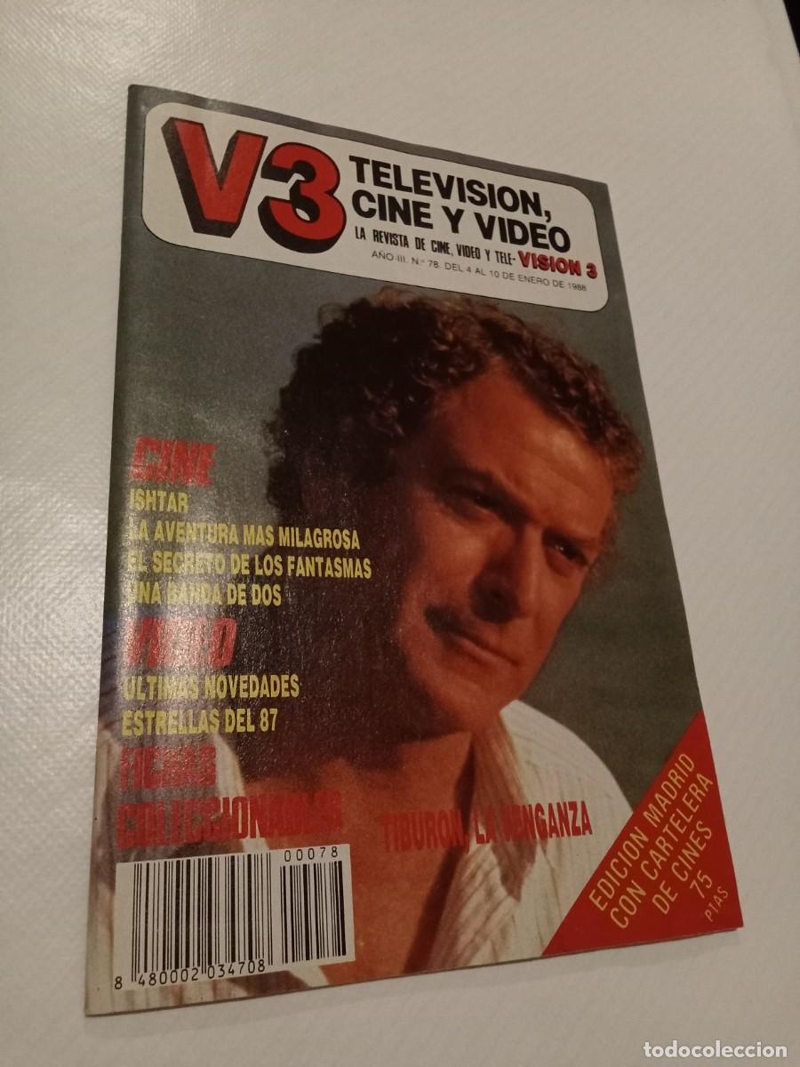 Coleccionismo de Revistas y Peri&oacute;dicos: Revista V3 VISION 3 N&ordm; 78 1988 TIBUR&Oacute;N LA VENGANZA Madonna Cybil Sheperd MICHAEL CAINE