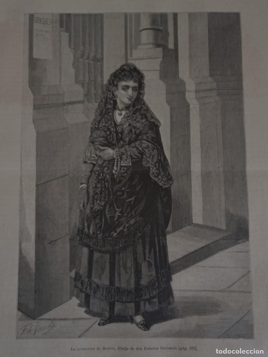 Collection Magazines and Newspapers: FEDERICO GUISASOLA - LA PRIMAVERA - UNA HOJA PUBLI CIRCA 1900