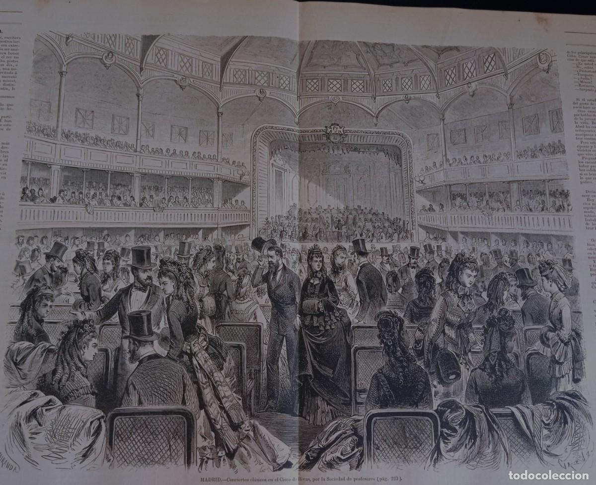 Coleccionismo de Revistas y Peri&oacute;dicos: MADRID - CONCIERTO EN EL CIRCO RIVAS - DOBLE HOJA PUBLI CIRCA 1900
