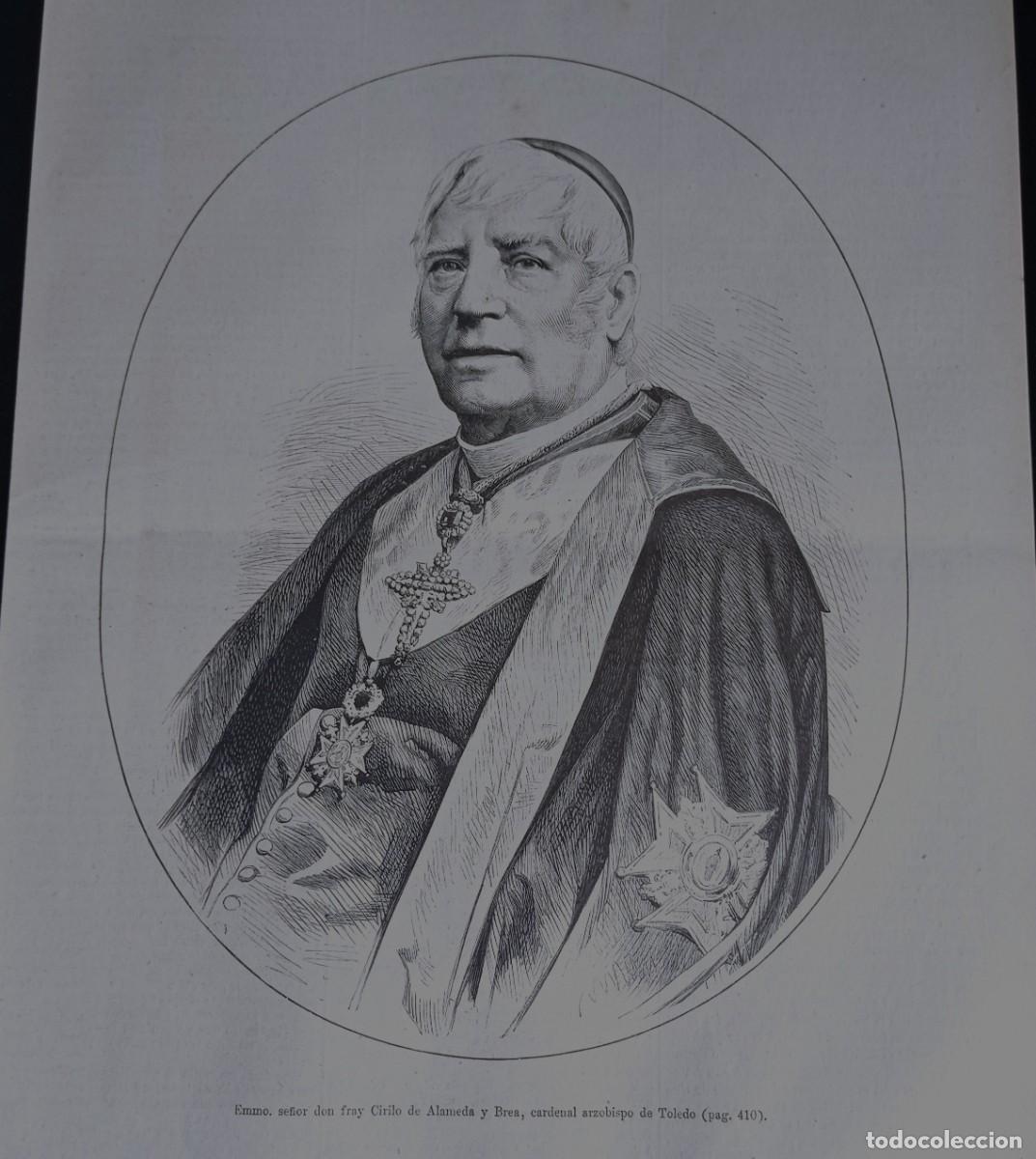 Coleccionismo de Revistas y Peri&oacute;dicos: TOLEDO - FR. CIRILO - IGLESIA SANTA CRUZ - CINCO HOJAS PUBLI CIRCA 1900