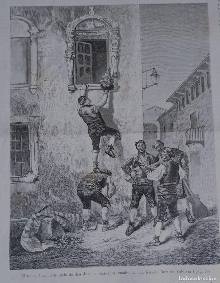 Collezionismo di Riviste e Giornali: ZARAGOZA - LA MADRUGADA - EL PILAR SANTA ENGRACIA - SEIS HOJAS PUBLI CIRCA 1900